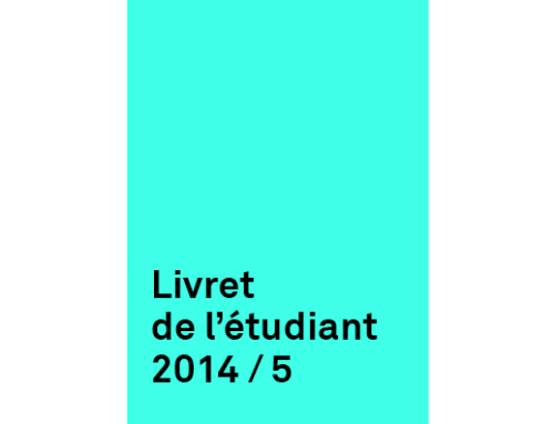 Livret de l’étudiant 2014-2015